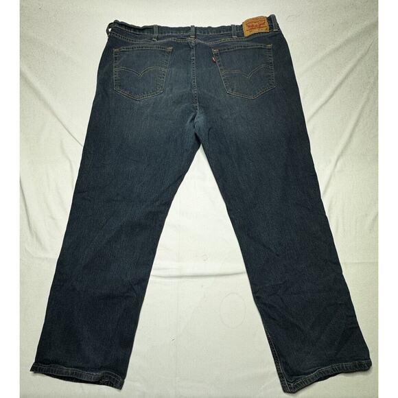 Levi's 541 Men's Dark Wash Athletic Taper Blue Denim Jeans - Size 42x28.5 - Picture 2 of 7